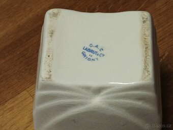 STAROŽITNÁ ART DECO FAJÁNS DÓZA LABRUT & CIE, GRIGNY - 3