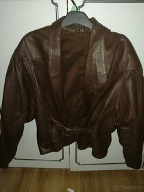 Dámska kožená bunda vel. L - 3
