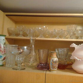 Retro vázy vázičky, hutní sklo - 3