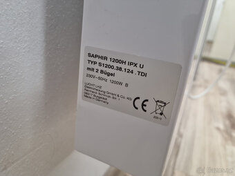 Topný panel/přímotop s akumulací LUCHT LHZ - ZÁRUKA - 1200W - 3