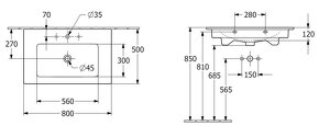 Villeroy & Boch Venticello umyvadlo 80x50 cm s 79% slevou - 3