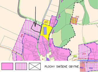 Stavební pozemek pro RD 1405 m2 u Nepomuka - 3