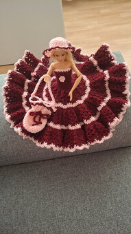 háčkované šatičky na barbie - 3