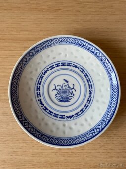 Nový šálek s podšálkem z čínského porcelánu - průsvitné boky - 3