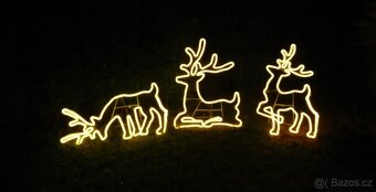 VÁNOCE LED OSVĚTLENÍ DEKORACE SOB-JELEN - 3