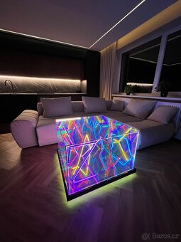 PREMIOVÝ LED STŮL „RAKSO Infinity Neon” – Ruční výroba - 3
