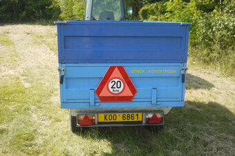 Prodám traktorový vlek Dýnek 1,8 t STK do 2029(cena bez DPH) - 3