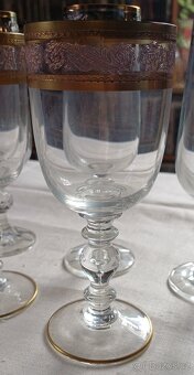 2 sady retro sklenic ČSSR – 6× víno + 6× sekt - 3