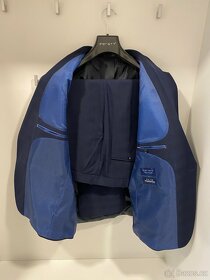Pánský oblek Feratt OWEN - tmavě modrý Slim Fit - 3