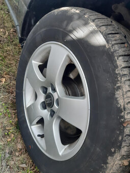 alu kola 16 + letní pneu 225/60 r16, vzorek 5-6mm - 3