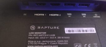 Herní monitor Rapture 24" | 144Hz | 1ms | Perfektní stav - 3