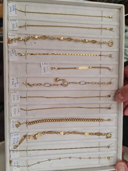 Zlaté náramky 14K Český státní punc - 3