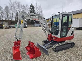Takeuchi TB225-minibagr•TOP•23HP-17Kw;2,4t,770mth - 3