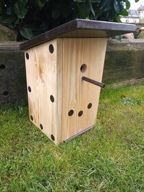 Budka pro sýkorky, EKO nátěr, masivní dřevo, ruční originál - 3
