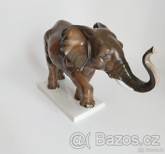 Velká porcelánová figura slona - ROSENTHAL - 3