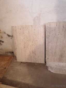 Mramorové desky - leštěný tmavý a světlý mramor - 3