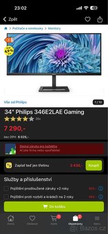 Monitor 34" Philips 346E2LAE Gaming + drzak Alzaego - 3