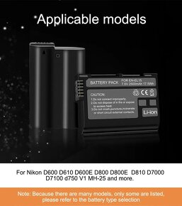 Dualni LCD USB nabijacka pre Nikon EN-EL15 - 3