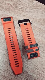 Fenix 5x, 6x, 7x, 8 tah, řemínek, pásek 26mm oranžová - 3