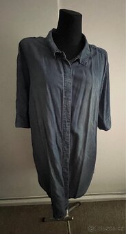 Džínová košile -šaty modré vel.XXXL/56. - 3