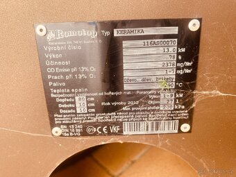 Nabízím krbové kamna ROMOTOP + akumulační nádrž - 3