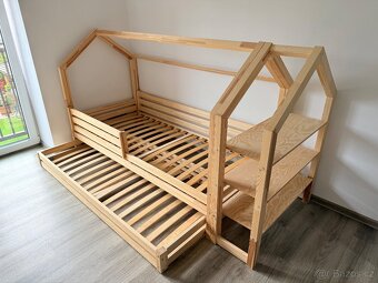 Domečková postel Elis Design s regálem - 3