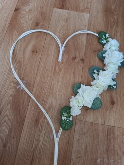 Svatební výzdoba na auta bílá eukalyptus - 3