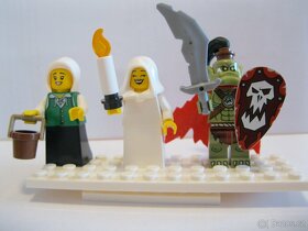 Lego figurky castle středověk B.Falcon,Ork,bard,sokolnice - 3