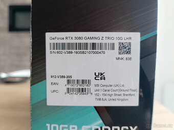 MSI GeForce RTX 3080 GAMING Z TRIO - 3