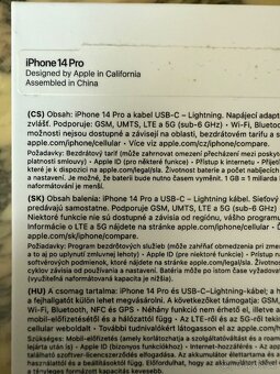 Apple iPhone 14 PRO 128GB Černý titan - 3
