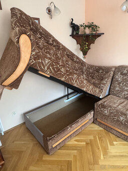 Sedací souprava s úložným prostorem a rozkládací lůžko - 3