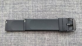Nový silikonový řemínek 20mm - černý/šedivý - 3