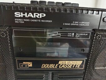 Sharp WQ T234 bk radiomagnetofon retro kazeťák - 3