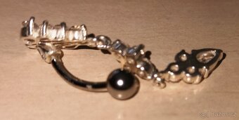 Piercing do pupíku stříbrný reverse - 3