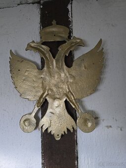 KRÁSNÁ OBŘÍ KOVOVÁ DVOUHLAVA ORLICE - 3