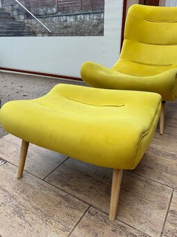 Křeslo ( lenoška ) + taburet - 3