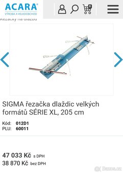 Sigma řezačka 205 cm XXL - 3