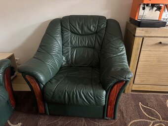 Celokožená sedací souprava - 3