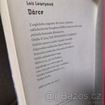 Dárce (Lois Lowry) filmový přebal 2. vydání - 3