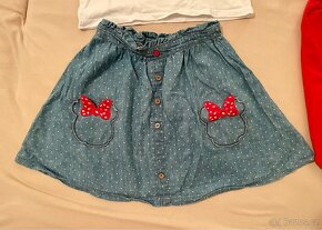 Dívčí vánoční set tričko a sukně Minnie Mouse vel. 122 - 3
