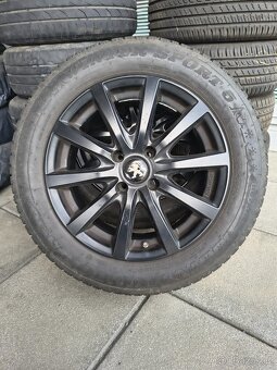 ALU kola Peugeot 16" 4x108 + pneu 215/55 R16 - 3
