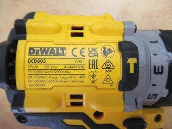 příklepová vrtačka DEWALT DCD805 - 3