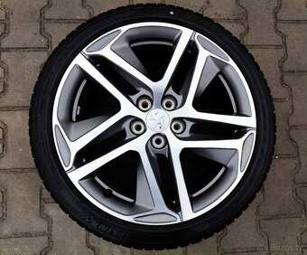 Alu kola originál Peugeot 308, 308 SW 5x108 R18 KRÁSNÁ SADA - 3