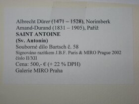 Grafický list Saint Antoine podle Dürera - 3