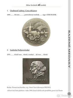 Katalóg medailí Milana Struhárika - 3