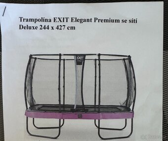 Trampolína EXIT Elegant Premium Deluxe 244x427 - 3