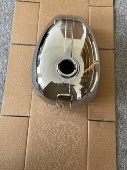 Nádrž Jawa ČZ 250/353 a 350/354 nový kvalitní chrom,poměděno - 3