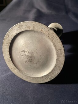 Cínový svícen Echt britania - 3