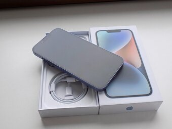APPLE iPhone 14 256GB Blue - ZÁRUKA - TOP STAV - 3