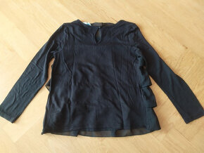ČERNÁ HALENKA S VOLÁNKY, H&M, vel. 140 - 3